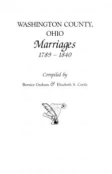 Washington County Ohio Marriages 1789-1840