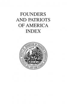 Founders and Patriots of America Index