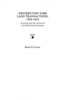 Western New York Land Transactions 1804-1824