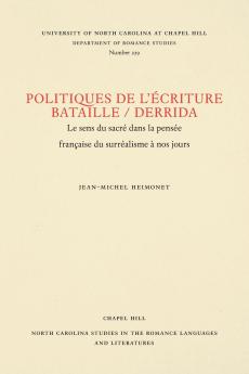 Politiques de l'écriture Bataille / Derrida