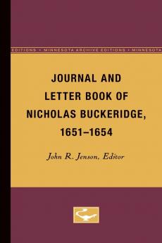 Journal and Letter Book of Nicholas Buckeridge 1651-1654