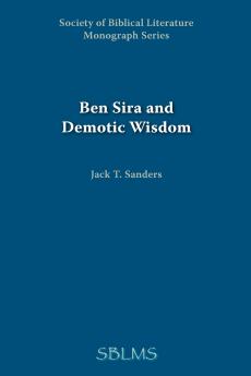 Ben Sira and Demotic Wisdom