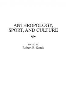Anthropology Sport and Culture