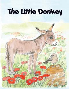 THE LITTLE DONKEY children's colouring book