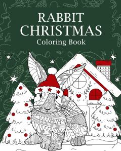 Rabbit Christmas Coloring Book