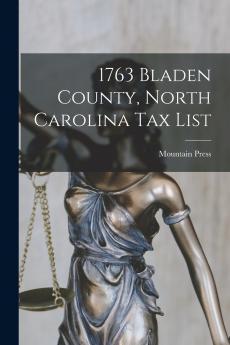 1763 Bladen County North Carolina tax List