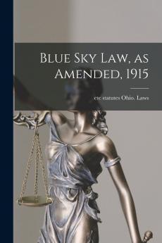 Blue sky law as Amended 1915