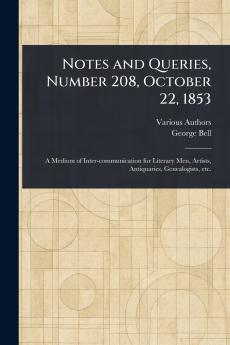 Notes and Queries Number 208 October 22 1853