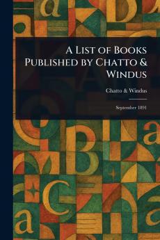 List of Books Published by Chatto & Windus