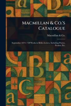 Macmillan & Co.'s Catalogue