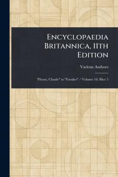 Encyclopaedia Britannica 11th Edition