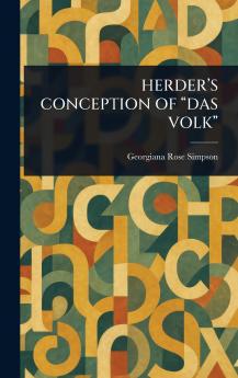 Herder's Conception of Das Volk