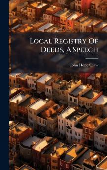 Local Registry Of Deeds A Speech