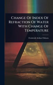 Change Of Index Of Refraction Of Water With Change Of Temperature