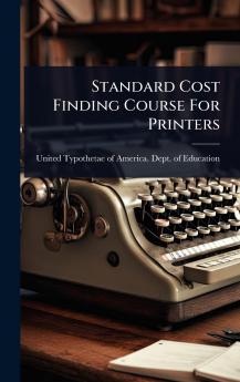 Standard Cost Finding Course For Printers