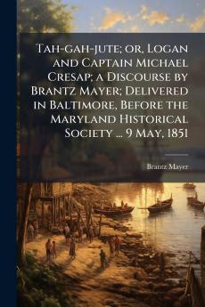 Tah-gah-jute; or Logan and Captain Michael Cresap; a Discourse by Brantz Mayer; Delivered in Baltimore Before the Maryland Historical Society ... 9 May 1851