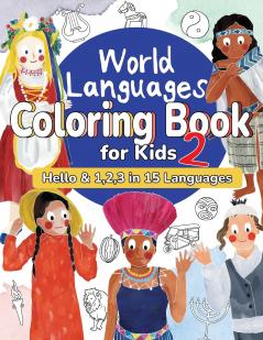 World Languages Coloring Book for Kids 2