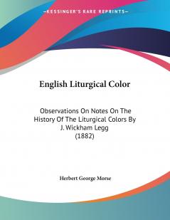 English Liturgical Color
