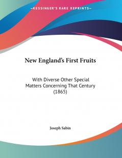 New England's First Fruits