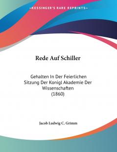 Rede Auf Schiller