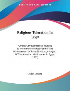 Religious Toleration In Egypt