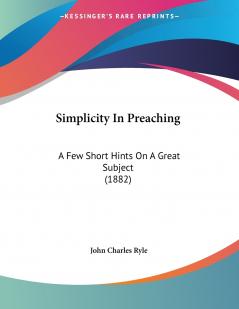 Simplicity In Preaching