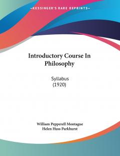 Introductory Course In Philosophy