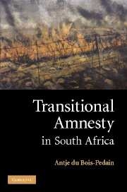 Transitional Amnesty in South Africa