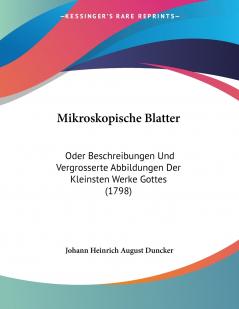 Mikroskopische Blatter