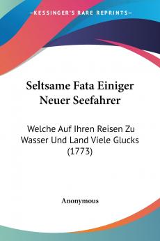 Seltsame Fata Einiger Neuer Seefahrer