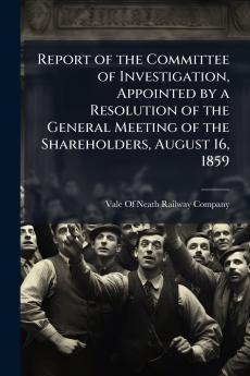 Report of the Committee of Investigation Appointed by a Resolution of the General Meeting of the Shareholders August 16 1859