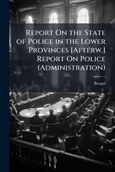 Report On the State of Police in the Lower Provinces [Afterw.] Report On Police (Administration)