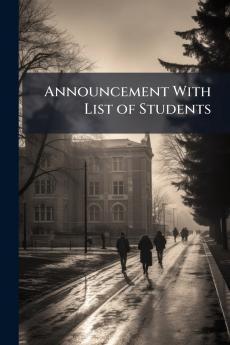 Announcement With List of Students