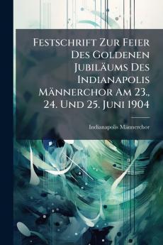 Festschrift Zur Feier Des Goldenen Jubiläums Des Indianapolis Männerchor Am 23. 24. Und 25. Juni 1904