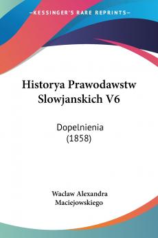 Historya Prawodawstw Slowjanskich V6