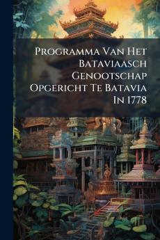 Programma Van Het Bataviaasch Genootschap Opgericht Te Batavia In 1778