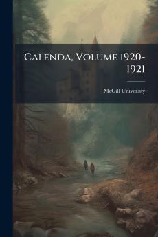 Calenda Volume 1920-1921
