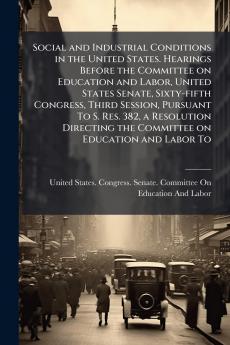 Social and Industrial Conditions in the United States. Hearings Before the Committee on Education and Labor United States Senate Sixty-fifth Congress Third Session Pursuant To S. Res. 382 a Resolution Directing the Committee on Education and Labor To