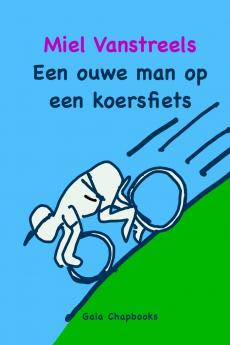 Een ouwe man op een koersfiets