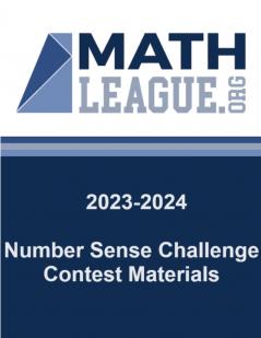 2023-2024 Number Sense Challenge Contest Materials