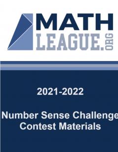 2021-2022 Number Sense Challenge Contest Materials
