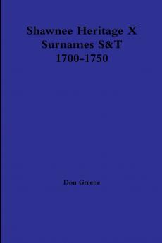 Shawnee Heritage X S-T 1700-1750