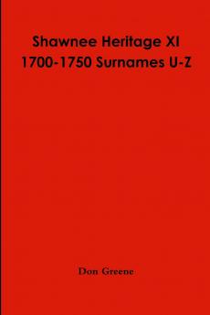 Shawnee Heritage XI U-Z