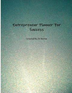 Entrepreneur Planner For Success LH