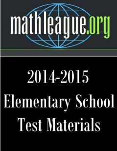Elementary School Test Materials 2014-2015