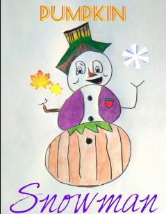 Pumpkin Snowman