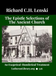 The Epistle Selections of the Ancient Church