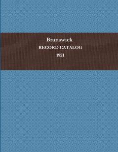 BRUNSWICK RECORD CATALOG 1921