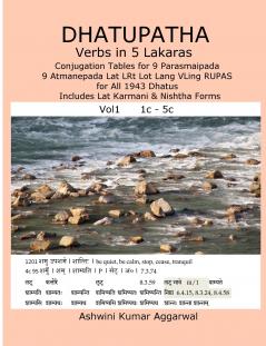 Dhatupatha Verbs in 5 Lakaras