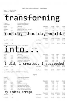 Transforming Coulda Shoulda Woulda Into